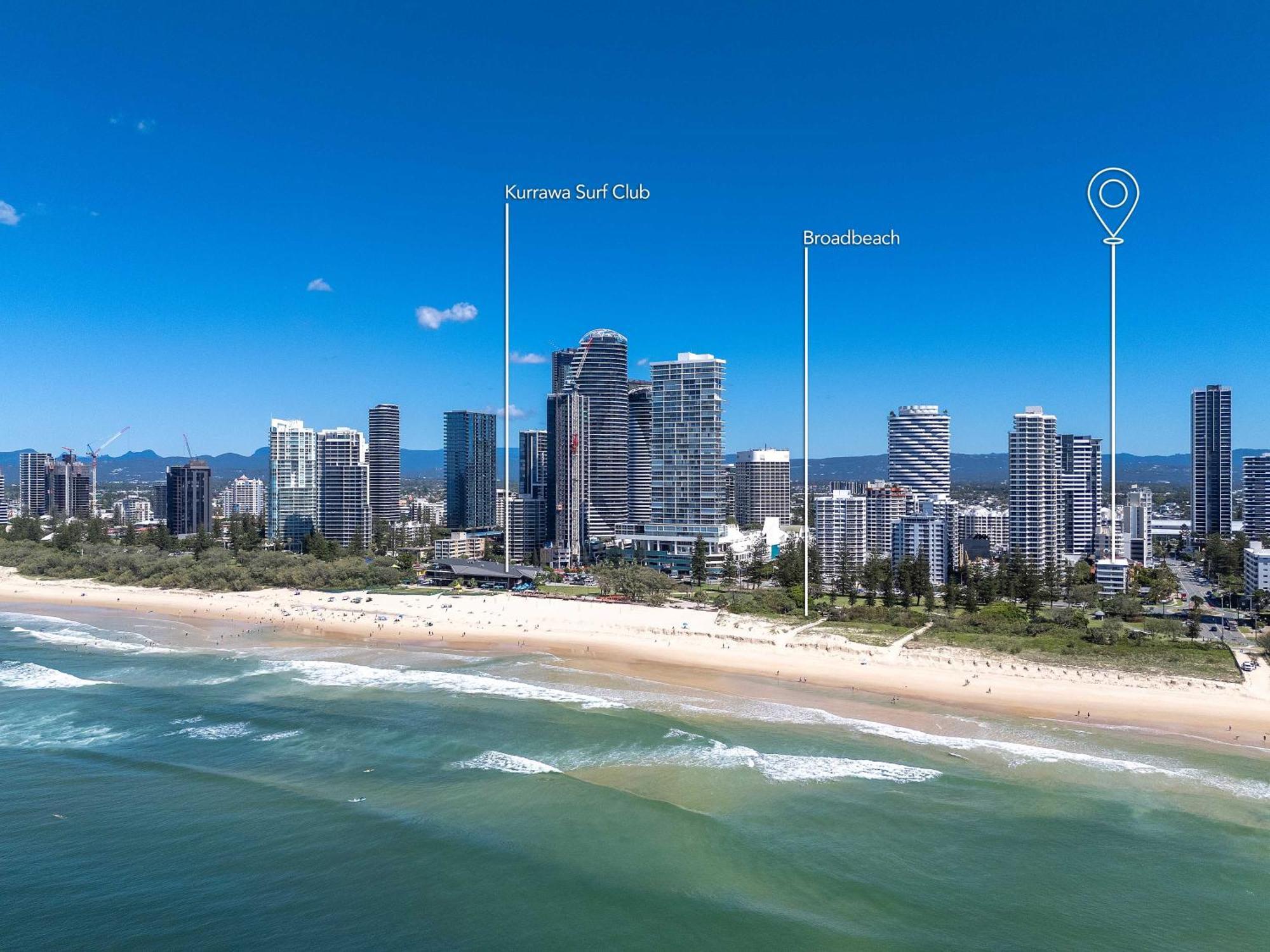 Hi Ho Beach Apartments On Broadbeach Gold Coast Exterior foto